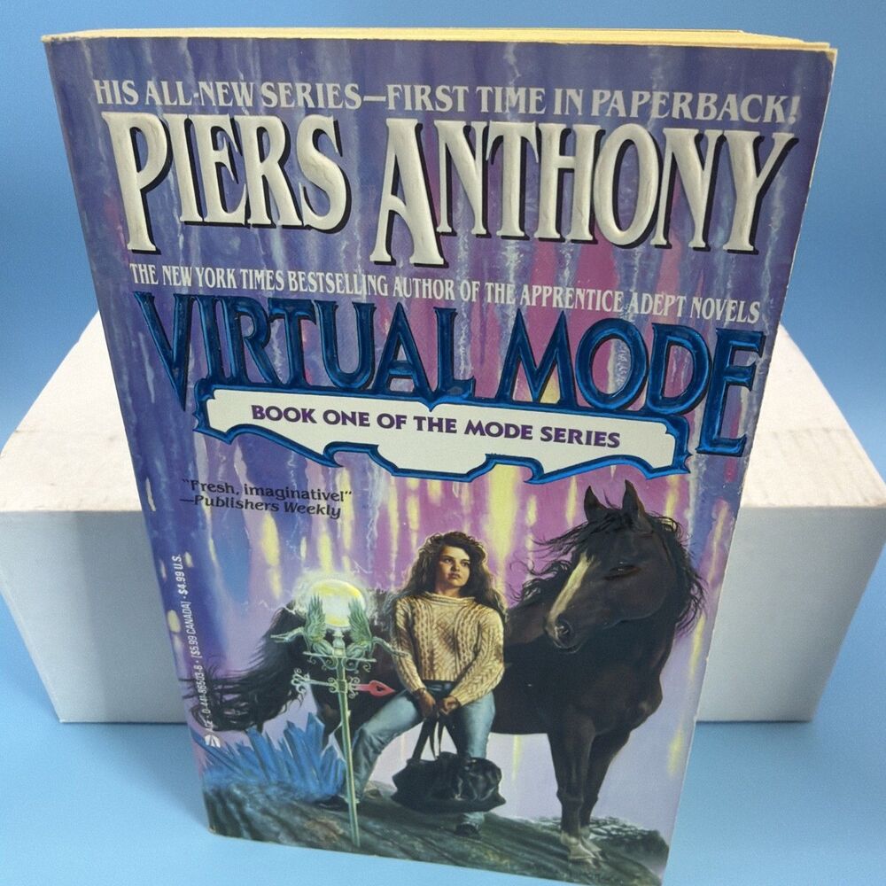 Piers Anthony Fantasy PB Book - Virtual Mode - Book One Of The Mode Series 1991